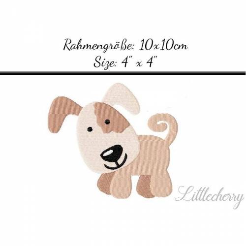 Stickdatei "Hündchen" 10x10
