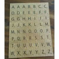 52 Buchstaben  Alphabet ABC Steindesign  Sticker   Aufkleber    selbstklebend Bild 1