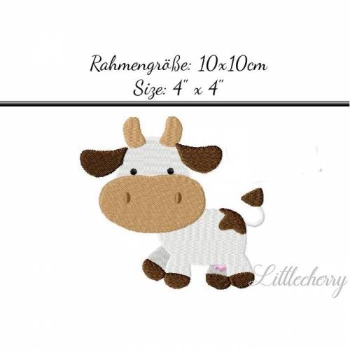 Stickdatei "Kuh" 10x10