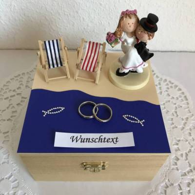 Geldgeschenk Hochzeit Flitterwochen Reise Urlaub Strand Meer Hochzeitsreise Hochzeitsgeschenk maritim Brautpaar Geld schenken