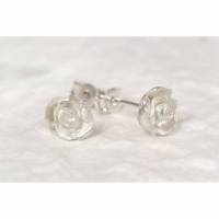 Rosenblüten Ohrringe aus Silber 925 Bild 2