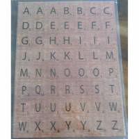 52 Buchstaben  Alphabet ABC   Sticker   Aufkleber    selbstklebend Bild 1