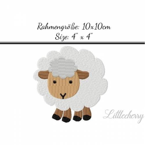 Stickdatei "Schaf no2" 10x10