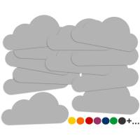 Große Wolken, Stanzteile aus Tonkarton Bild 1