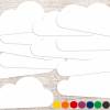 Große Wolken, Stanzteile aus Tonkarton Bild 3