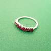 Zierlicher Vintage Ring mit pinkfarbenen Rubinen Bild 7