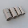 Magnetverschluss Zylinder, Farbe silber matt, edelstahl, Bohrung 6, 8, 10 oder 12 mm, für die Schmuckherstellung, zum Einkleben, Kettenverschluss  Bild 4