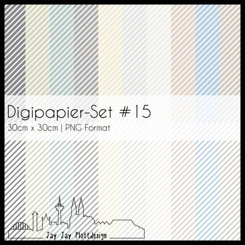 Digipapier Set #15 (diagonale Streifen) zum ausdrucken, plotten, scrappen, basteln und mehr