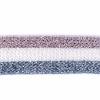 Gallonstreifen, 17 mm Borte altrosa weiß hellblau silber, Meterware Gallonband Bild 2