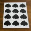 12 Tafelsticker etiketten Wolke oder Stern    Sticker   Aufkleber    selbstklebend Bild 2