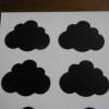 12 Tafelsticker etiketten Wolke oder Stern    Sticker   Aufkleber    selbstklebend Bild 3