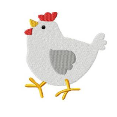Stickdatei "Huhn" 5x5