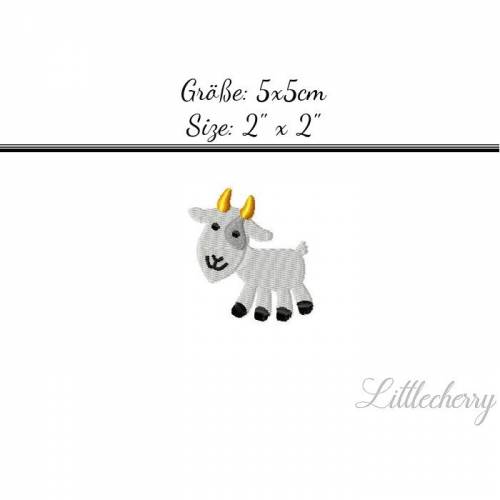 Stickdatei "Ziege" 5x5