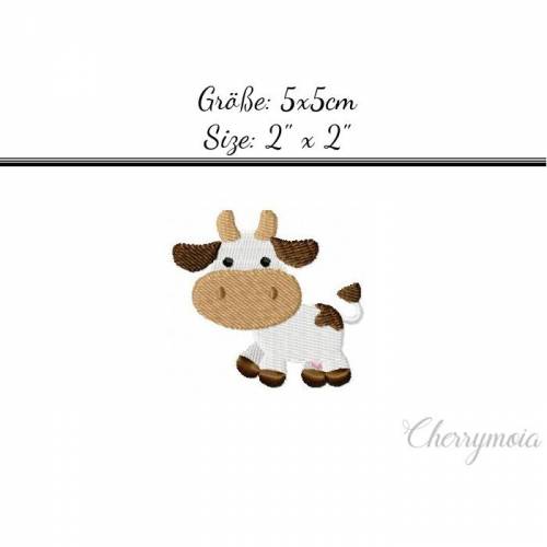 Stickdatei "Kuh" 5x5