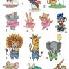 Besticktes Kinderhandtuch mit Tieren Wunschnamen Kita Erkennungsbilder Kindertagesstätte Tagesmutter Kindergarten Bild 5