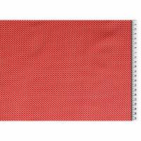 Baumwolle Baumwollstoff Popeline kleine Punkte/Dots rot Oeko-Tex Standard 100 (1m/8,-€) Bild 1
