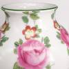 Bauchige weiße Porzellan Vase mit Blumenranken Bild 5