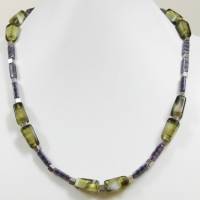 Glasperlenkette mit geometrischen Perlen -  Die Form macht die Musik! Bild 5