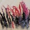 20 Gramm gefärbte Locken vom Wensleydale,  "Haloween", Filzen, Puppenhaar, Spinnen, Basteln Bild 2