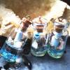 Glasflasche mit Korken, martim, Flaschenpost, Glasanhänger Bild 2