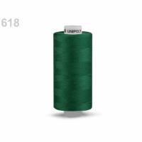 Nähgarn aus Polyester, 0,004 EUR/m, Unipoly, grün dunkelgrün, Nähmaschinengarn Bild 1