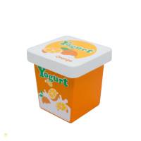Kaufladenzubehör, Joghurt Orange aus Holz Bild 1