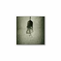 Glühlampe, Glühbirne, Lampe, Foto auf Holz, im Quadrat, 10 x 10 cm, Lost Place, marode Bild 1