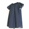Kleid 104 / 110, dunkelblau gemustert, kurzärmlig, Upcycling Bild 4