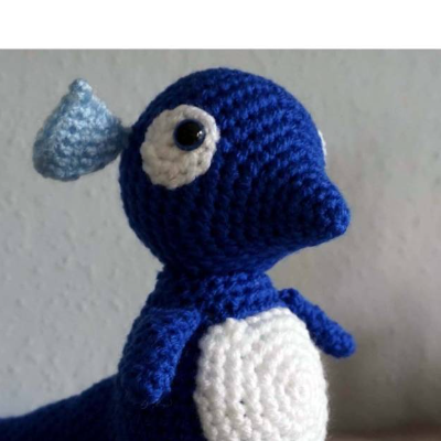 Amigurumi Häkelanleitung für den Seedrachen Luca