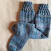 Socken handgestrickt aus dickem Garn in Größe 38/39 Sofasocken, dicke Socke Bild 3