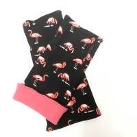 Fingerlose Handstulpen, Armstulpen mit Flamingos Bild 3