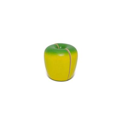 Apfel zum Schneiden in grün-gelb, 2 Stück, Kaufladenzubehör
