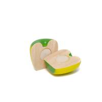 Apfel zum Schneiden in grün-gelb, 2 Stück, Kaufladenzubehör Bild 2