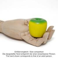 Apfel zum Schneiden in grün-gelb, 2 Stück, Kaufladenzubehör Bild 4
