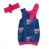 Baby-Set Mädchen Knotenmütze oder Stirnband + Mitwachs-Strampler optional mit Wickelöffnung "Putzige Koala" Bild 6