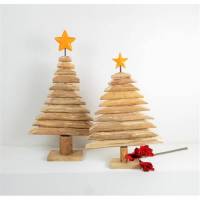 Weihnachtsdeko, Weihnachtsbaum, Tannenbaum aus Holz, Floristikdeko Bild 1