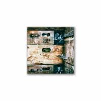 alte Holzkisten, Ordnung, alte Fabrik, Foto auf Holz, im Quadrat, 10 x 10 cm, Lost Place, marode Bild 1