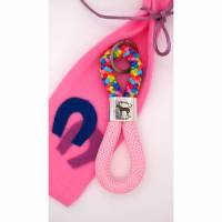 Schlüsselanhänger Pferdemädchen rosa/mix - in Geschenkverpackung Bild 1