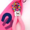 Schlüsselanhänger Pferdemädchen rosa/mix - in Geschenkverpackung Bild 2