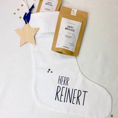 personalisierter Nikolausstiefel - Weihnachtsgeschenk für Erzieherin, Tagesmutter, Kindergartenleitung, Lehrer