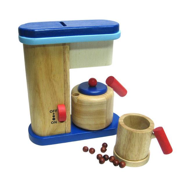 Kinder Kaffeemaschine aus Holz, Kinderküchenzubehör Bild 1