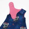 Baby Mädchen Mitwachs-Strampler optional mit Wickelöffnung "Putzige Koala" Denim Look Gr. 50 56 62 68 74 80 86 Bild 2