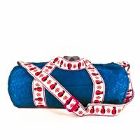 Kindertasche blau + Pinguine, Sporttasche, Schultertasche, Duffle Bag, Einschulungsgeschenk Bild 1