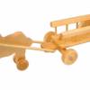 Ziehtier Pferd mit Leiterwagen aus Holz, Nachziehspielzeug Bild 1