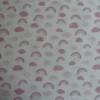 10,10 EUR/m Stoff Baumwolle Regenbogen, Wolken rosa / altrosa auf weiß Bild 3