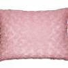 Flauschiges besticktes Kissen zur Geburt weiß rosa pink mit Namen und niedlichem Hasen Schmusekissen bügelfrei Bild 3