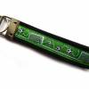 Schlüsselanhänger Schlüsselband Anhänger "Fußballtor" schwarz grün aus Baumwollstoff und Webband Bild 2