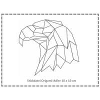 Stickdatei Origami Adler 10x10 Bild 1