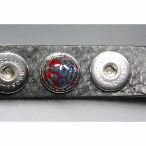 Druckknopf (Ch..k) aus Glas, lampwork