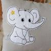 Kinder Kissen "Elefant" weiß, Kuschelkissen Bild 2